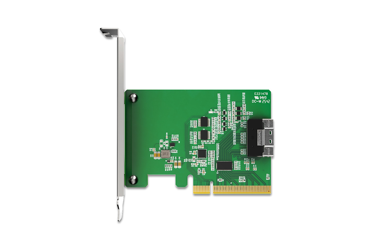 IcyDock slimSAS 8i to PCle 4.0 x8 PCle Adapter with Reciver-5
