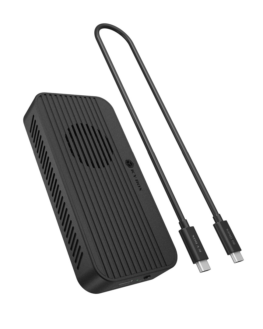 Kućište ICY BOX Diamond Case 1980 (M.2 NVMe SSD, Thunderbolt 5, do 80 Gbps)