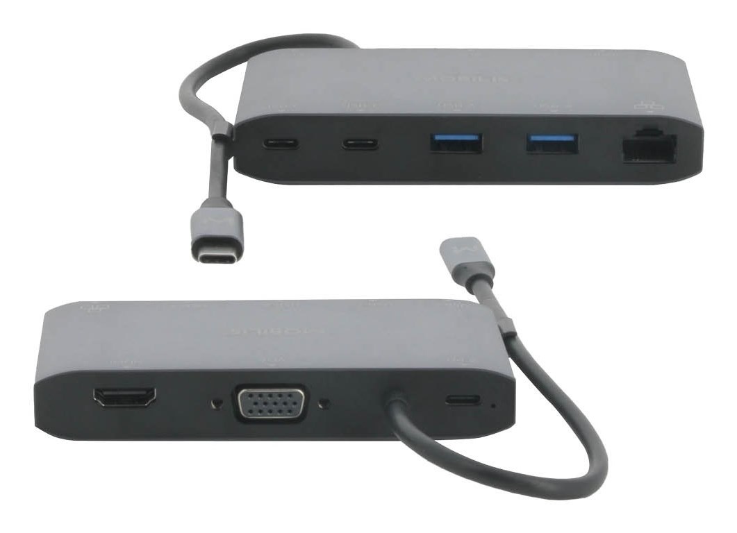 Docking stanica MOBILIS Energia Dock (USB-C, 8-u-1, 100 W PD, HDMI, RJ45, VGA)-2