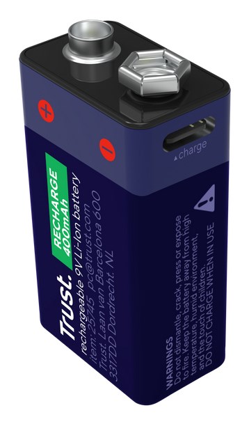 Punjiva baterija TRUST USB-C 9V (Li-ion, USB-C punjenje)