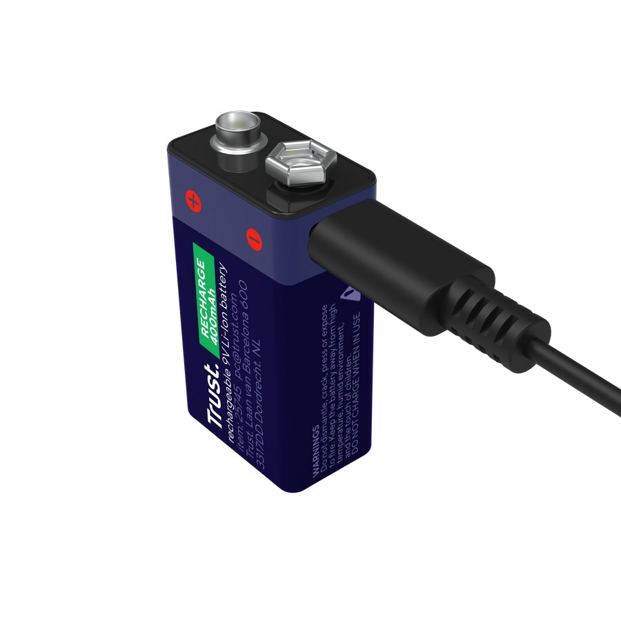 Punjiva baterija TRUST USB-C 9V (Li-ion, USB-C punjenje)-2