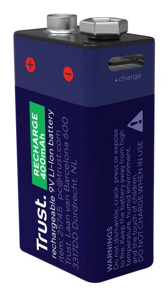 Punjiva baterija TRUST USB-C 9V (Li-ion, USB-C punjenje)-5