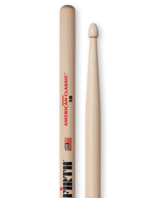 Bubnjarske palice VIC FIRTH American Classic 5B (hikori, drveni vrh)-1
