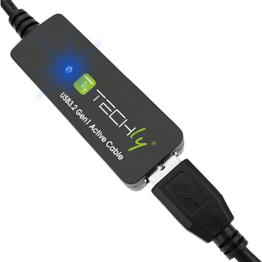 Techly ICUR30100G USB cable USB 3.2 Gen 1 (3.1 Gen 1) 10 m USB A Black-6