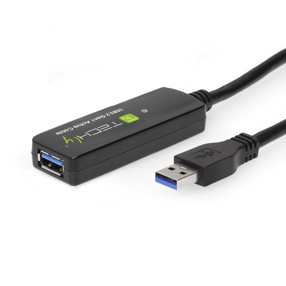 Techly ICUR30100G USB cable USB 3.2 Gen 1 (3.1 Gen 1) 10 m USB A Black-4