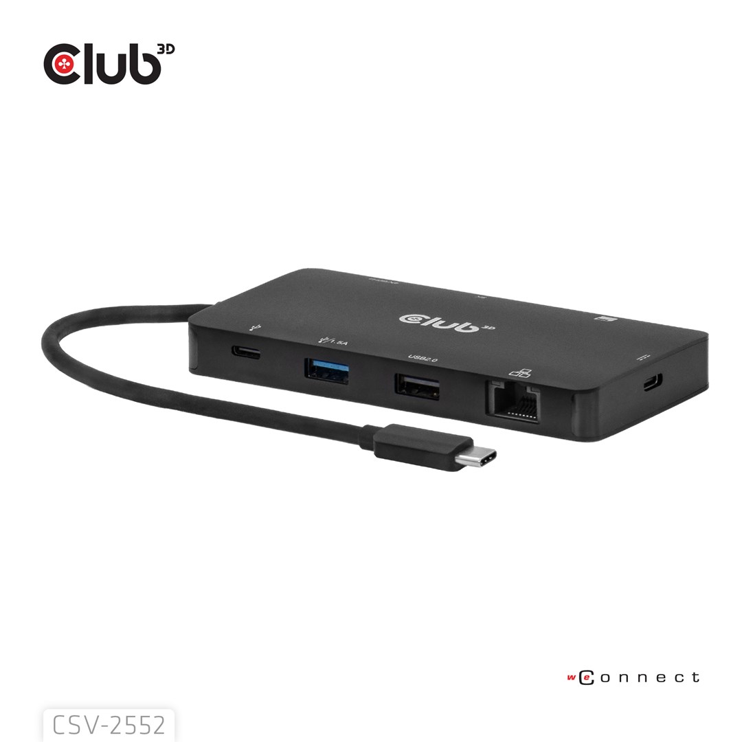 CLUB3D 9-1 Dual HDMI™ USB-C® Hub PD3.0 100W-2