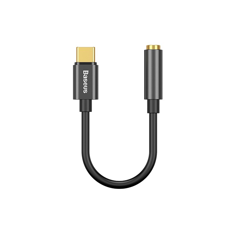 Baseus CATL54-01 cable gender changer Type-C 3.5mm Black-0