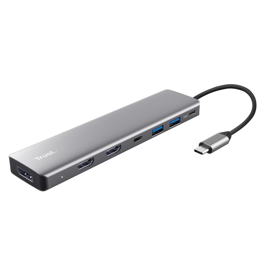 Trust 25661 interface hub USB Type-C Aluminium-0