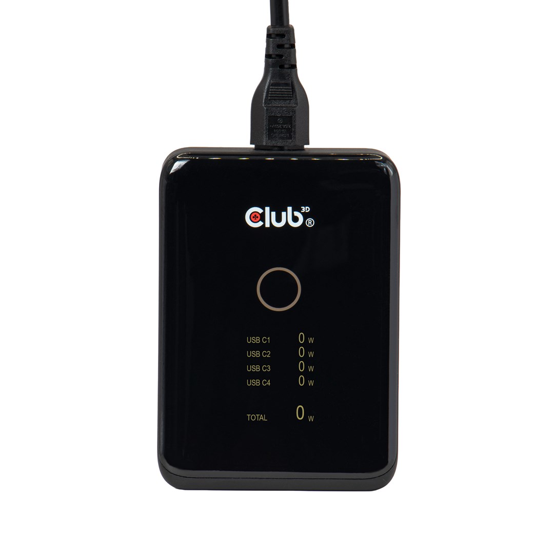 CLUB3D CAC-1933 4-Port USB-C® Charging Station 240W GaN PD 3.1 + PPS + LED Display-8