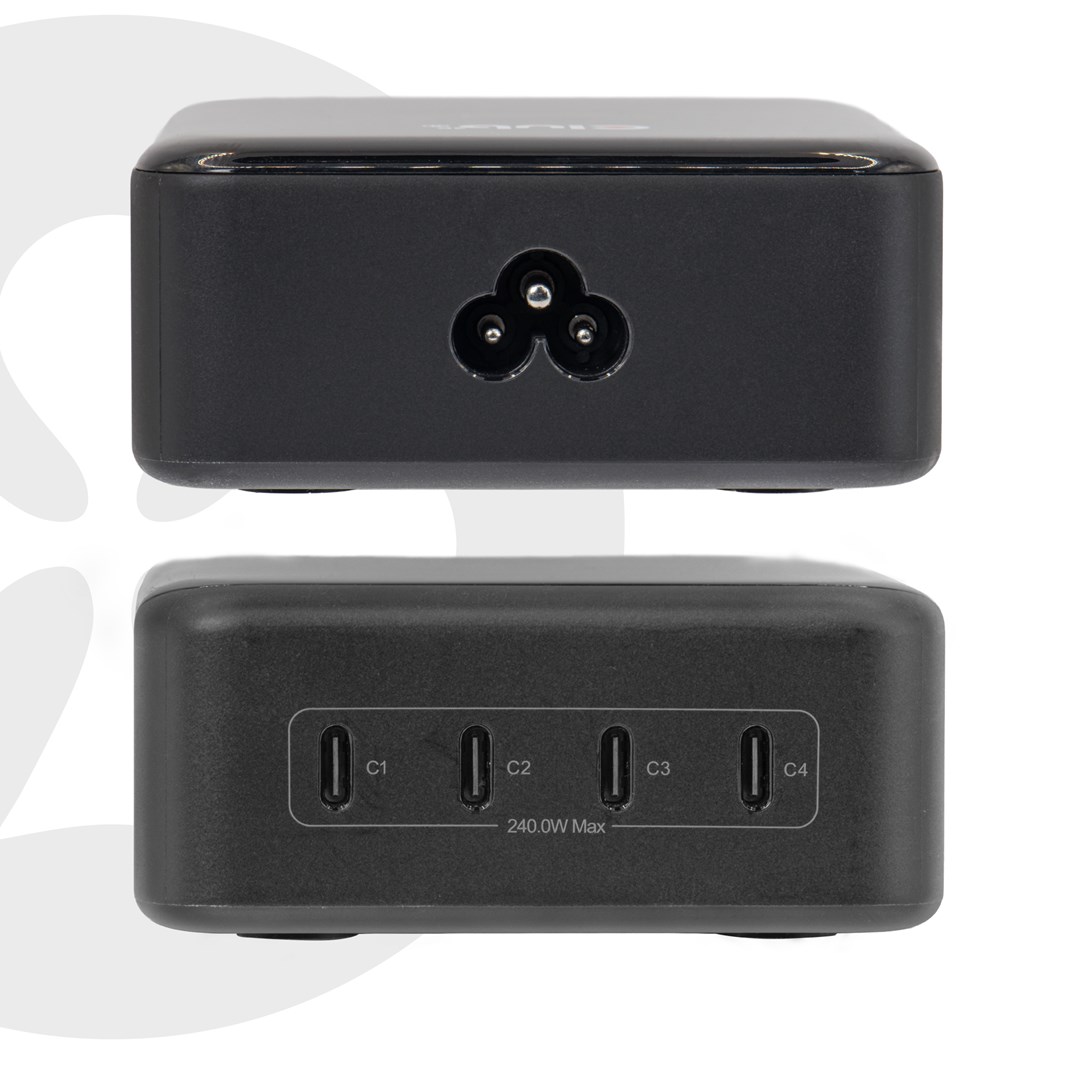 CLUB3D CAC-1933 4-Port USB-C® Charging Station 240W GaN PD 3.1 + PPS + LED Display-6