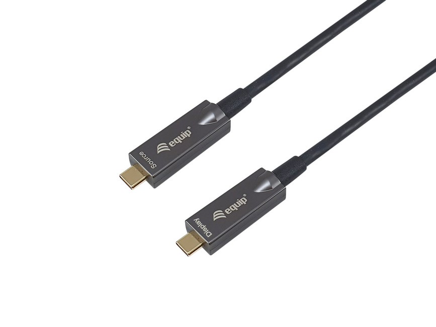 Equip USB-C to C Active Optical Cable, 7.5m, PD 60W, 4K/60Hz, 10Gbps, Video + Data + PD-0