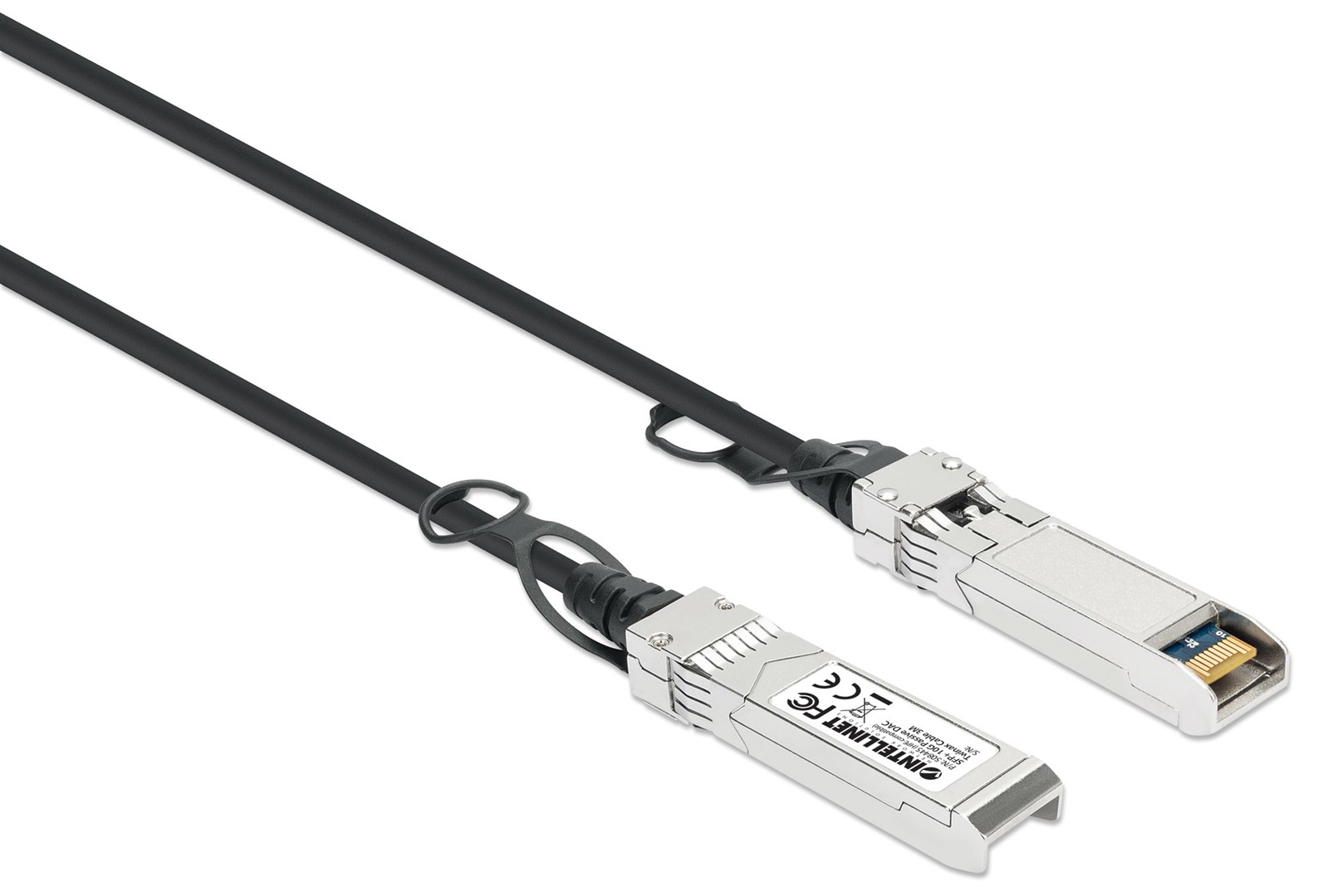Intellinet 3m 10G SFP+ Passive Direct Attach Copper Twinax Cable 30AWG HP J9283B /JD097C compatible-1
