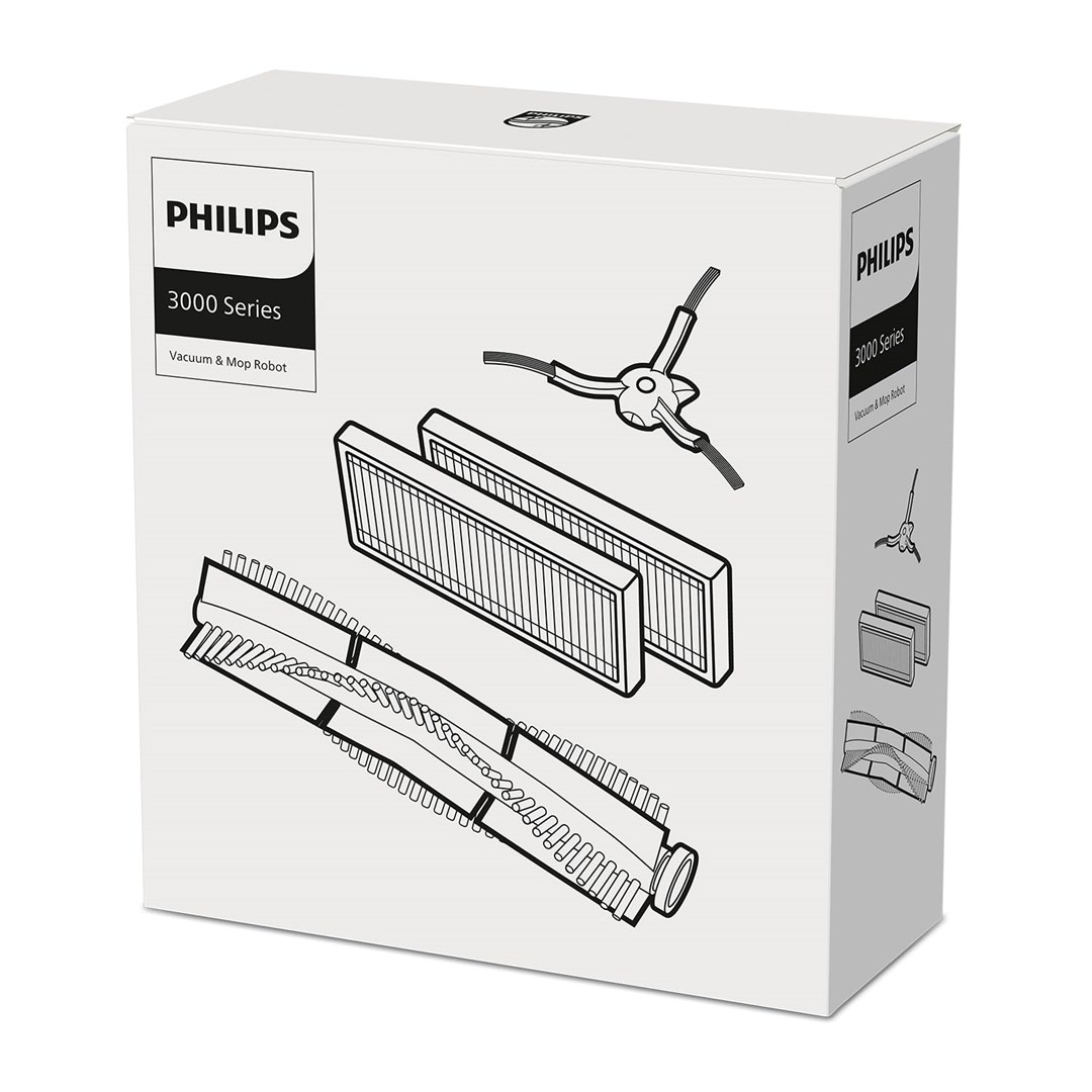 Komplet za zamjenu PHILIPS HomeRun XV1433/00 (EPA11 filteri, glavna i bočna četka)-5