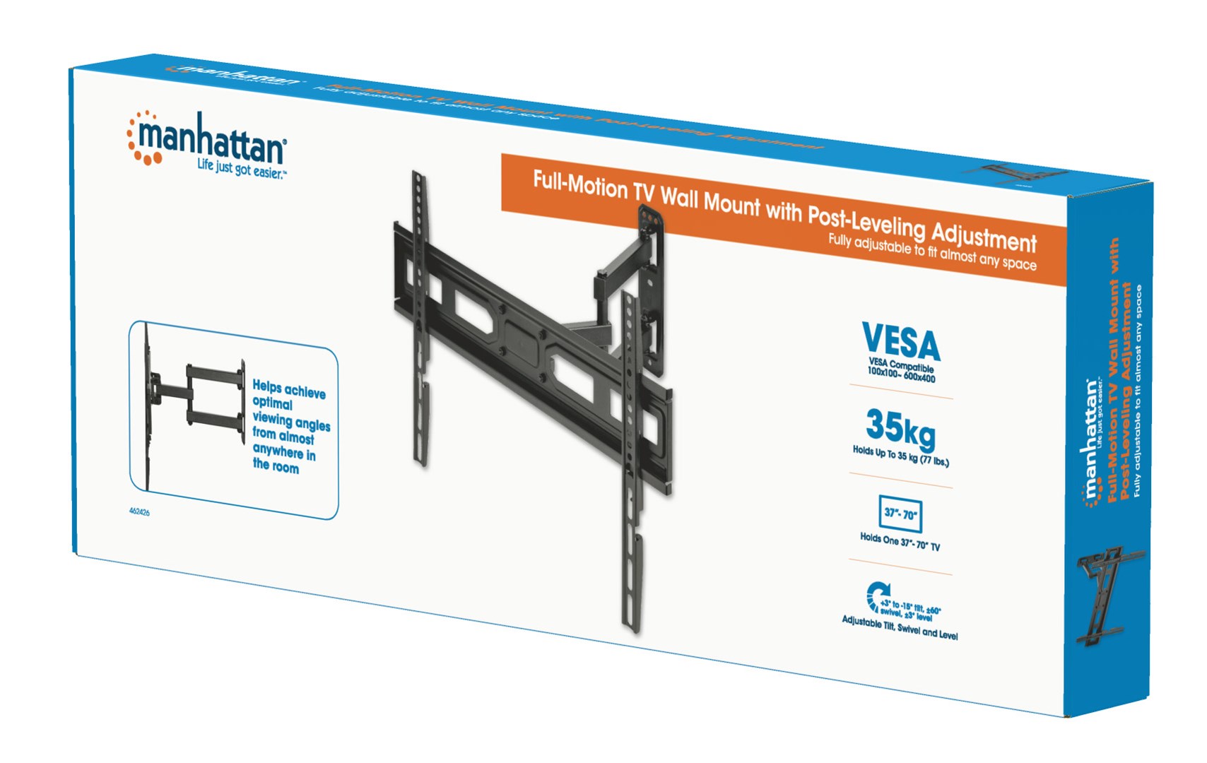 MANHATTAN TV-Wandhalterung 37"-70" 35kg Full Motion-7