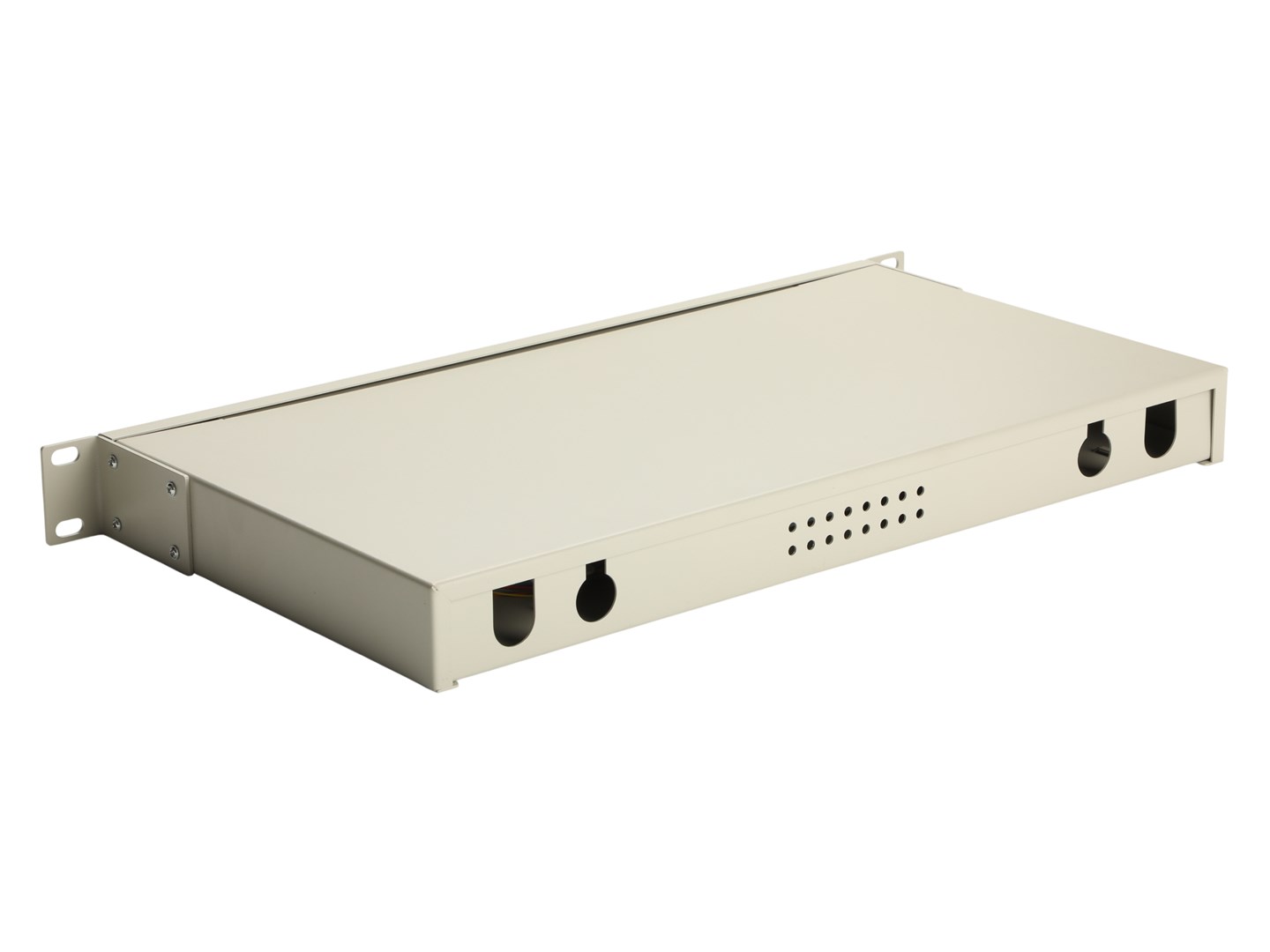 Equip 19" Fiber Optic Space Box, 1U, without front panel, Grey-2