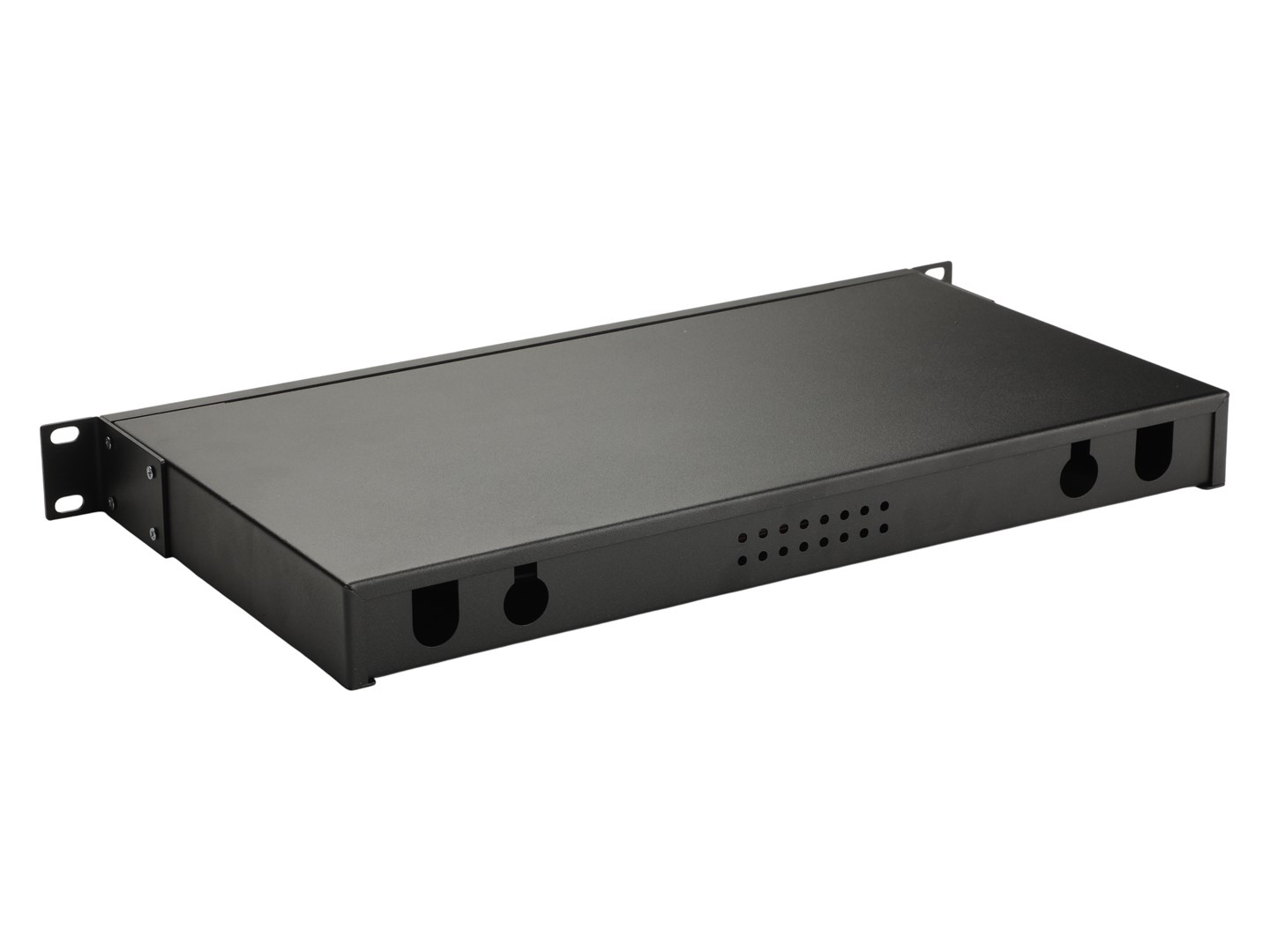 Equip 19" Fiber Optic Space Box, 1U, without front panel, Black-2