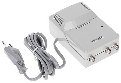 Kućno TV pojačalo TERRA HS013 (VHF/UHF, 2 izlaza, 22 dB)