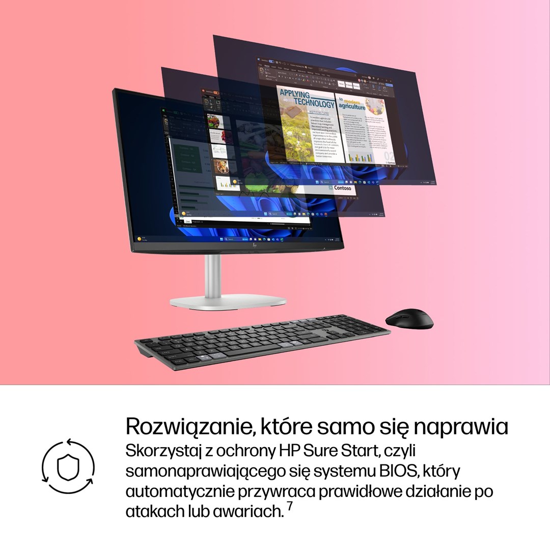 HP EliteStudio 8 All-in-One G1i 23.8" desktop AI PC, Intel Core Ultra 7, 1920 × 1080 px, 16 GB DDR5-SDRAM, Windows 11 Pro, Wi-Fi 7 (802.11be), silver-18