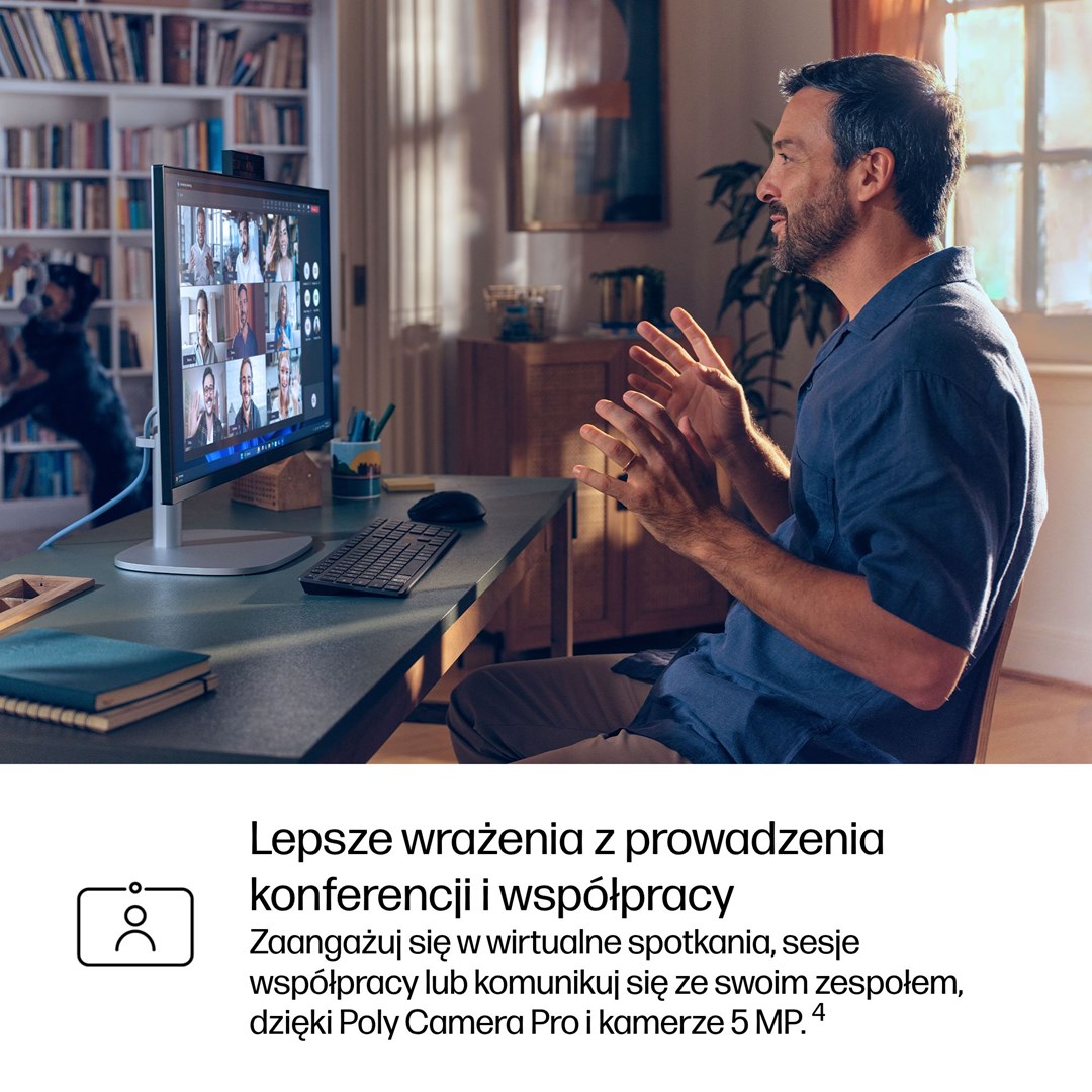 HP EliteStudio 8 All-in-One G1i 23.8" desktop AI PC, Intel Core Ultra 7, 1920 × 1080 px, 16 GB DDR5-SDRAM, Windows 11 Pro, Wi-Fi 7 (802.11be), silver-21