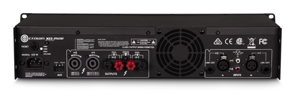 Dvokanalno pojačalo snage CROWN XLS 2502 (775 W pri 4 Ohm, Class D, DSP)-1