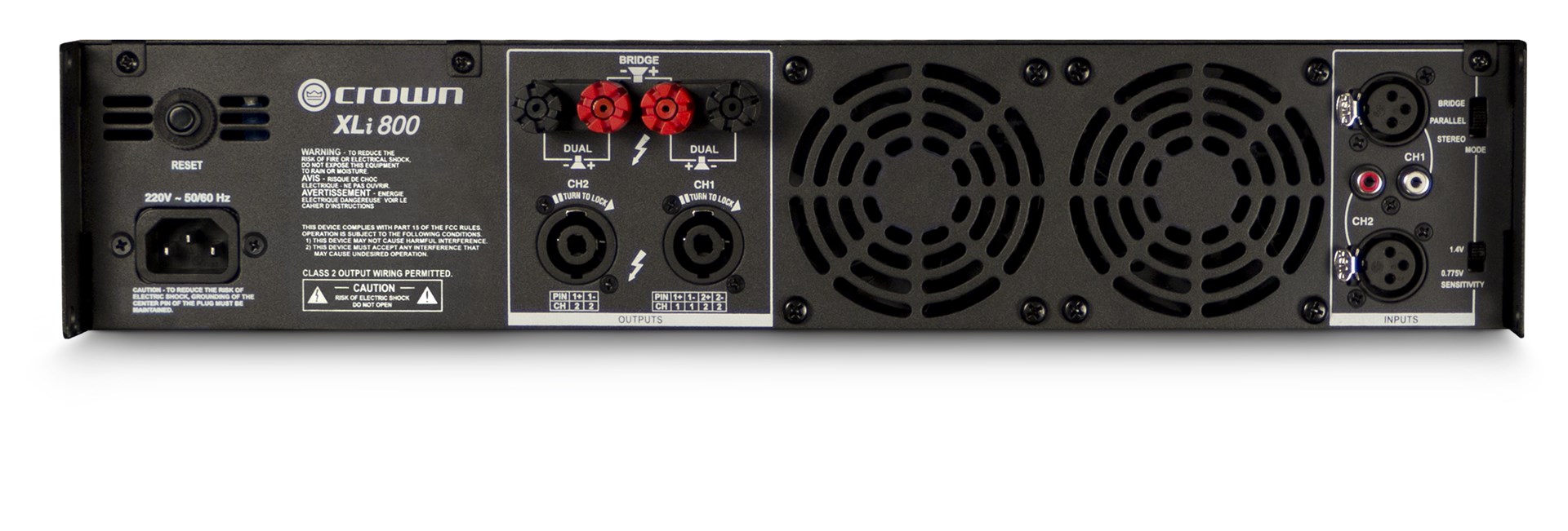 Dvokanalno pojačalo snage CROWN XLi 800 (300 W pri 4 Ohm, stereo/bridge-mono)-1