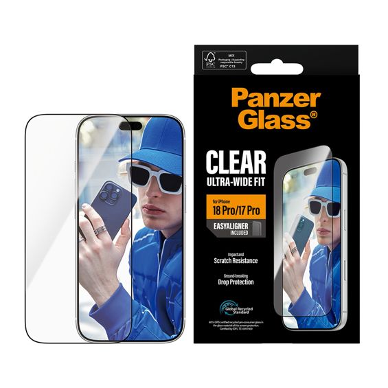 Staklo zaštitno PANZERGLASS za IPHONE 17 PRO/18 PRO, Ultra wide fit