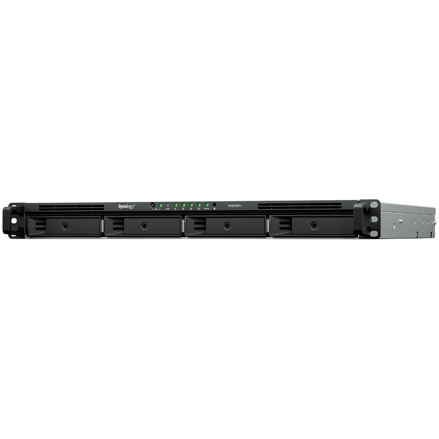 NAS uređaj 1U rack SYNOLOGY RackStation RS826RP+ (4 ležišta, AMD Ryzen V1500B, 4 GB DDR4 ECC, 4x 1GbE, redundantno napajanje)-0