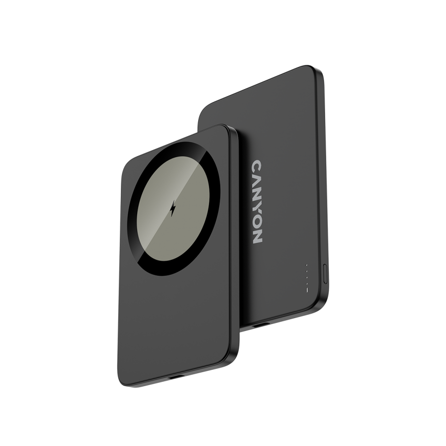 Powerbank CANYON OnPower 503 Air (3000 mAh, USB-C, bežično punjenje 7,5 W, tamnosiva boja)-3