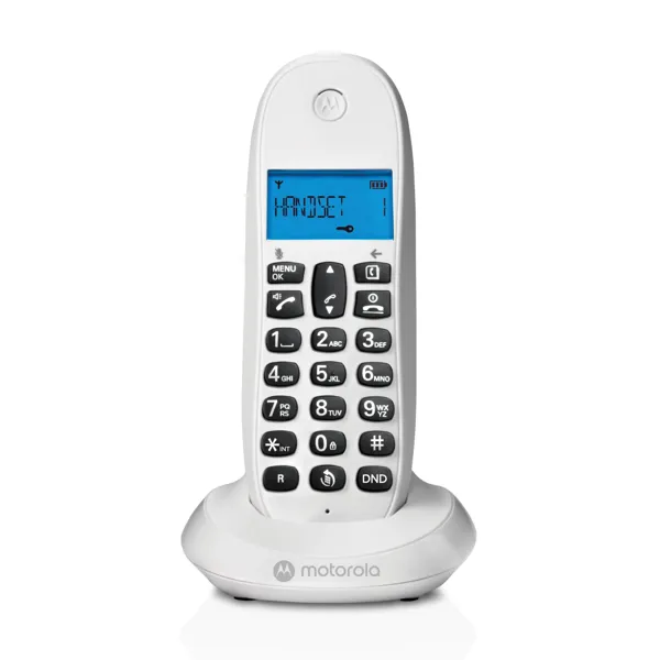 Bežični DECT telefon MOTOROLA C1001CB+ (bijela boja, blokiranje poziva, imenik 50 kontakata)-2
