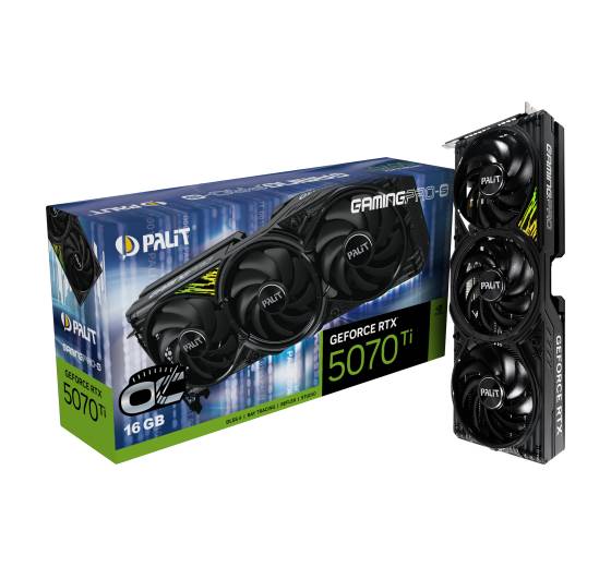 Grafička kartica PALIT GeForce RTX 5070 Ti GamingPro-S OC (16 GB GDDR7, 256-bit, PCIe 5.0, HDMI 2.1b, 3 x DisplayPort 2.1b)-0