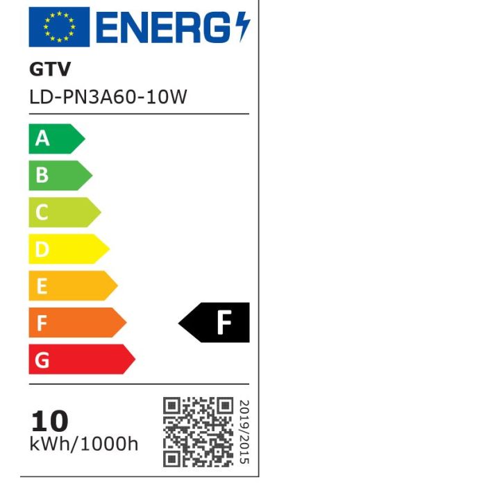 GTV LED Bulb E27 10W 840 lm A60 LD-PN3A60-10W-2