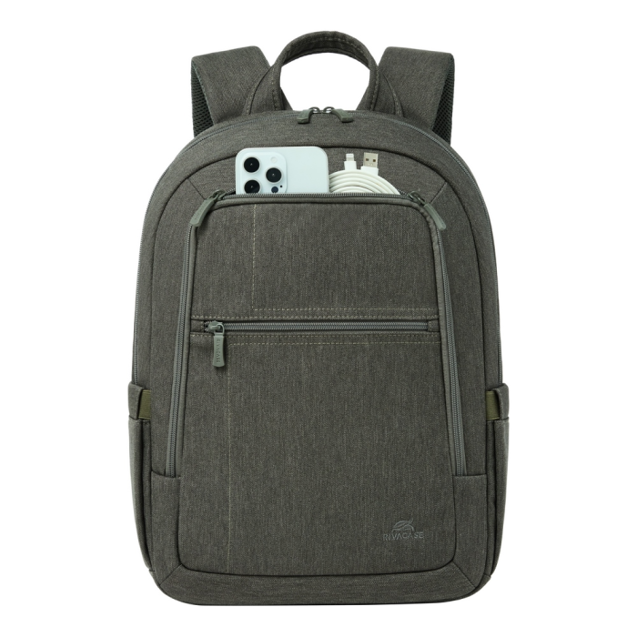 RivaCase Khaki 16" Laptop Backpack-4