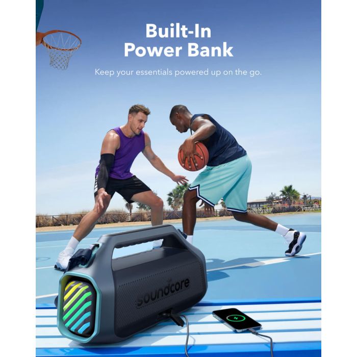 Anker Soundcore BOOM 2 Plus BT 6.0 Portable Bluetooth Speaker, Blue-6