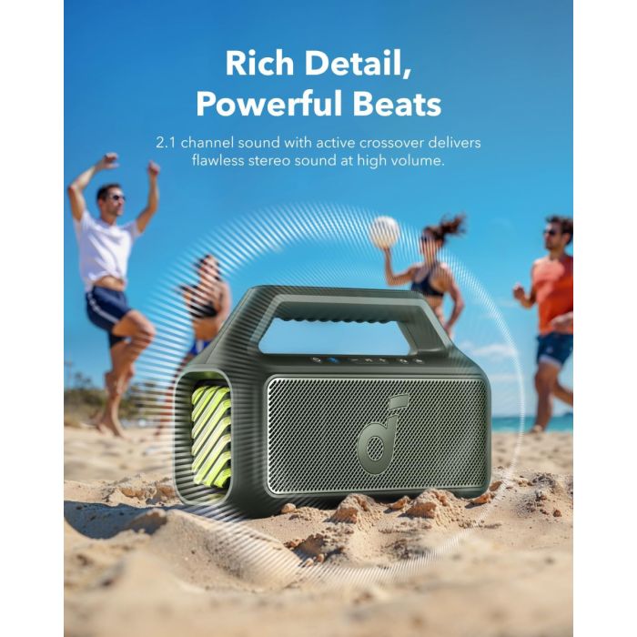 Anker Soundcore BOOM 2 BT6.0 Portable Bluetooth Speaker, Green-2