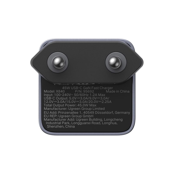 Ugreen Nexode 45W USB C Polnilnik GaN PD 3.0-3