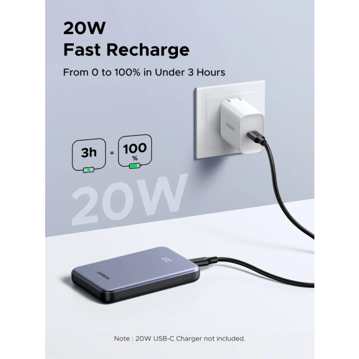 Ugreen 20W 10000mAh prenosna baterija-6