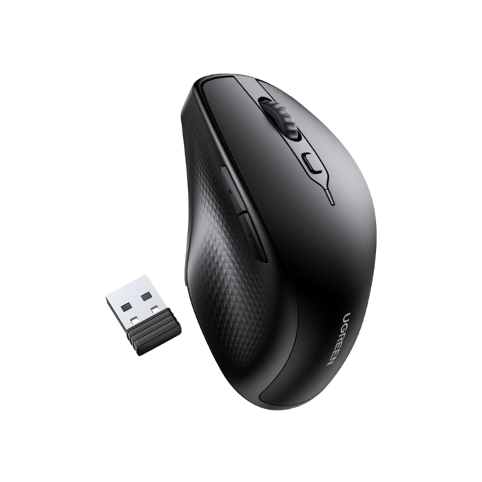 Ugreen ergonomska Dual-mode brezžična miška s stranskimi gumbi-4