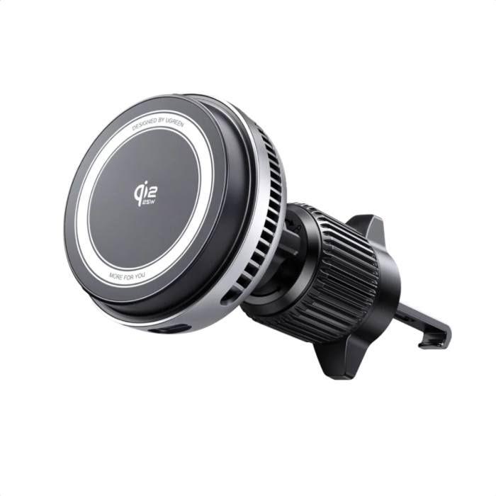 Magnetski auto držač s bežičnim punjačem UGREEN MagFlow Pro (25 W, Qi2, MagSafe)-0