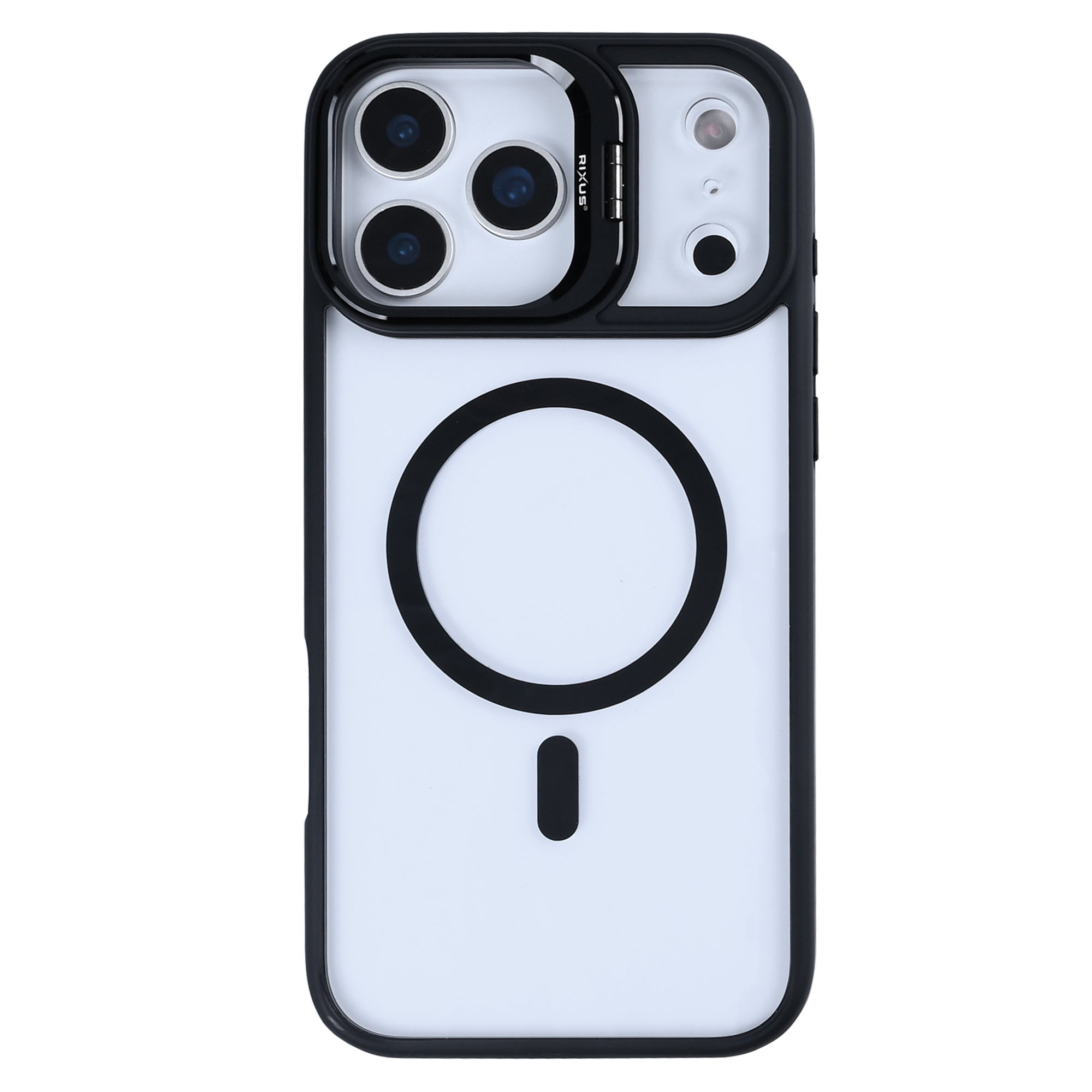 Rixus Classic 03 Case With MagSafe Compatible For Apple iPhone 17 Pro Max, 18 Pro Max Black-0