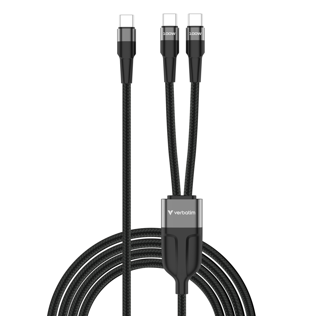 Kabel VERBATIM Sync & Charge USB-C na dupli USB-C (100 W PD 3.0, PPS, QC 2.0 i QC 3.0, 1,5 m)-0