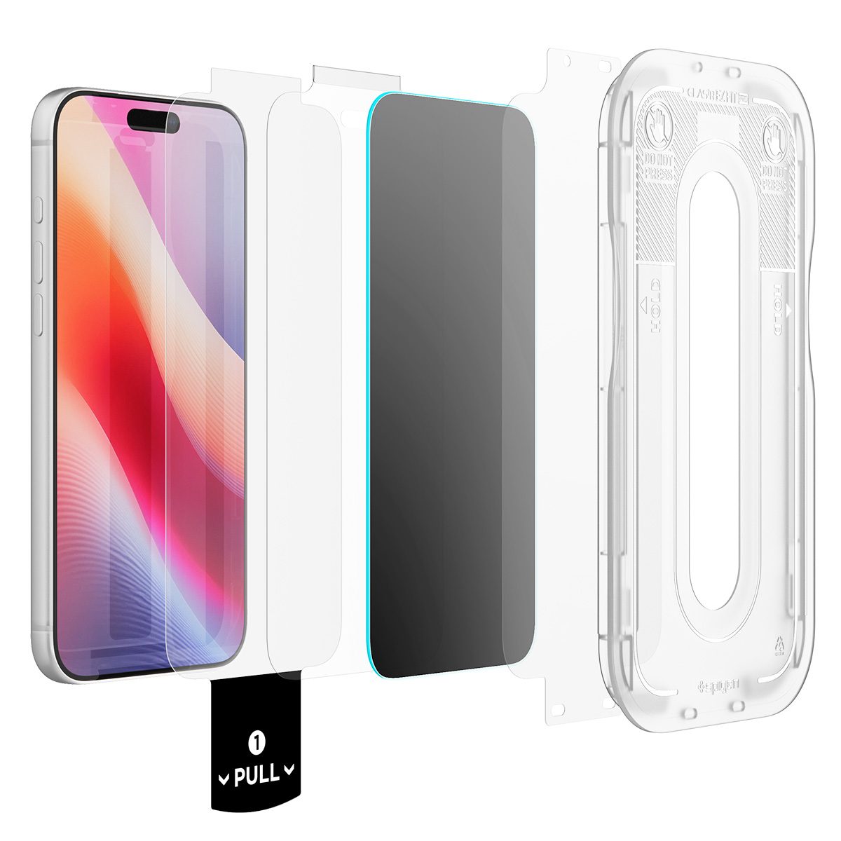 Spigen Glass tR EZ Fit 2 Pack, Privacy iPhone 18/17/16 Pro Max (AGL12027)