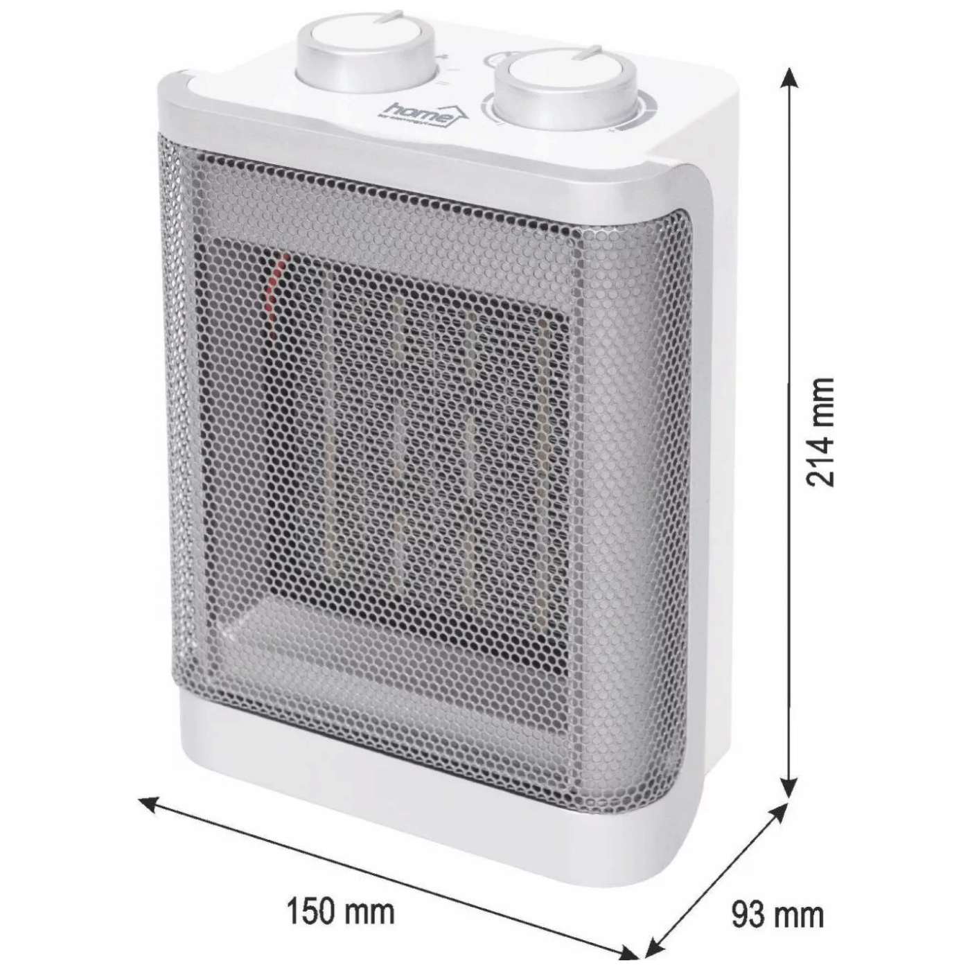Keramička grijalica HOME FK50 (PTC grijač, 750 W / 1500 W, 3 načina rada, mehanički termostat)-2