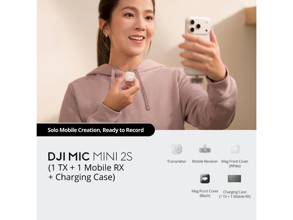 DJI Mic Mini 2S (1 TX+1 Mobile RX+Charging Case)-1