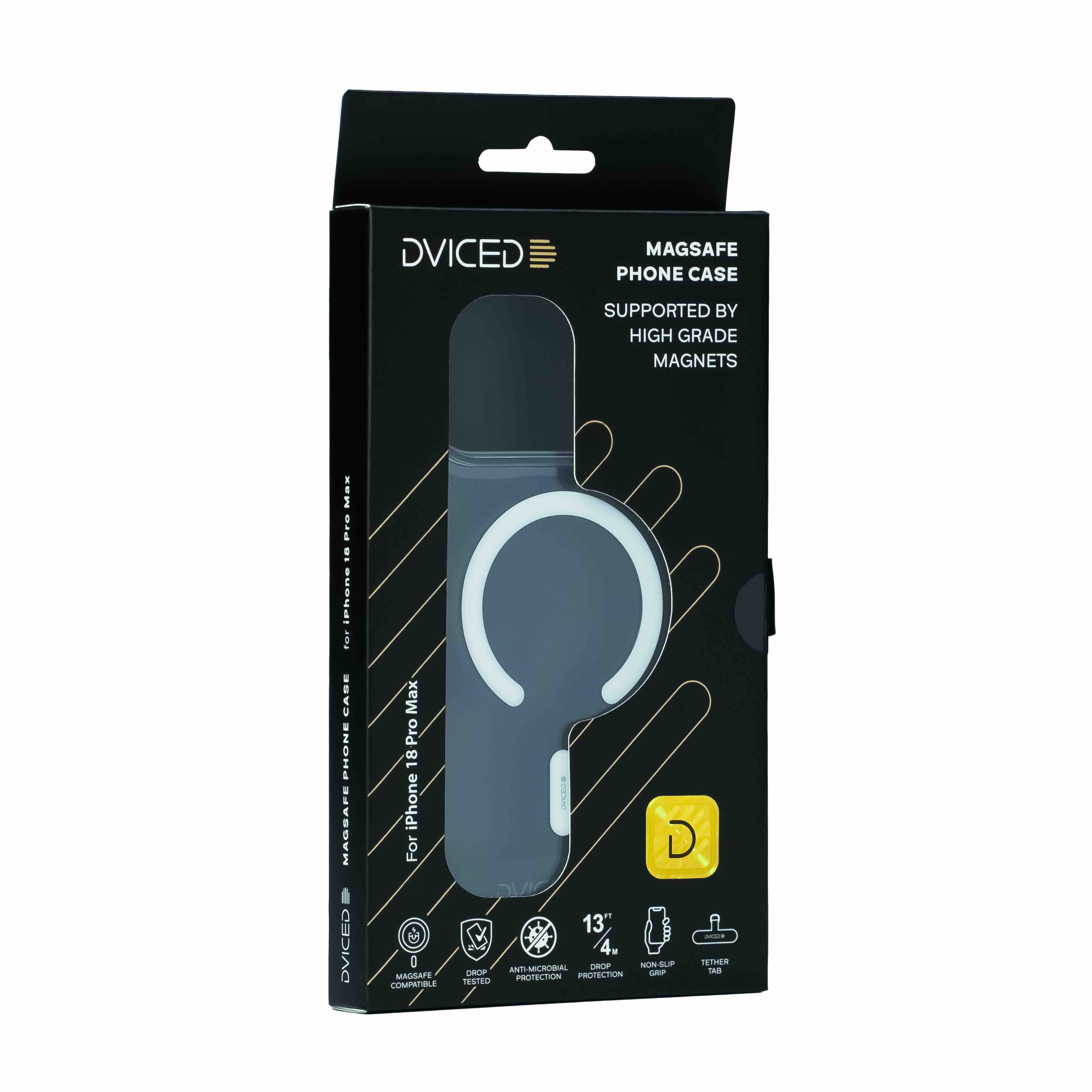 Dviced Magsafe iPhone 18 Pro Max clear case - White-5