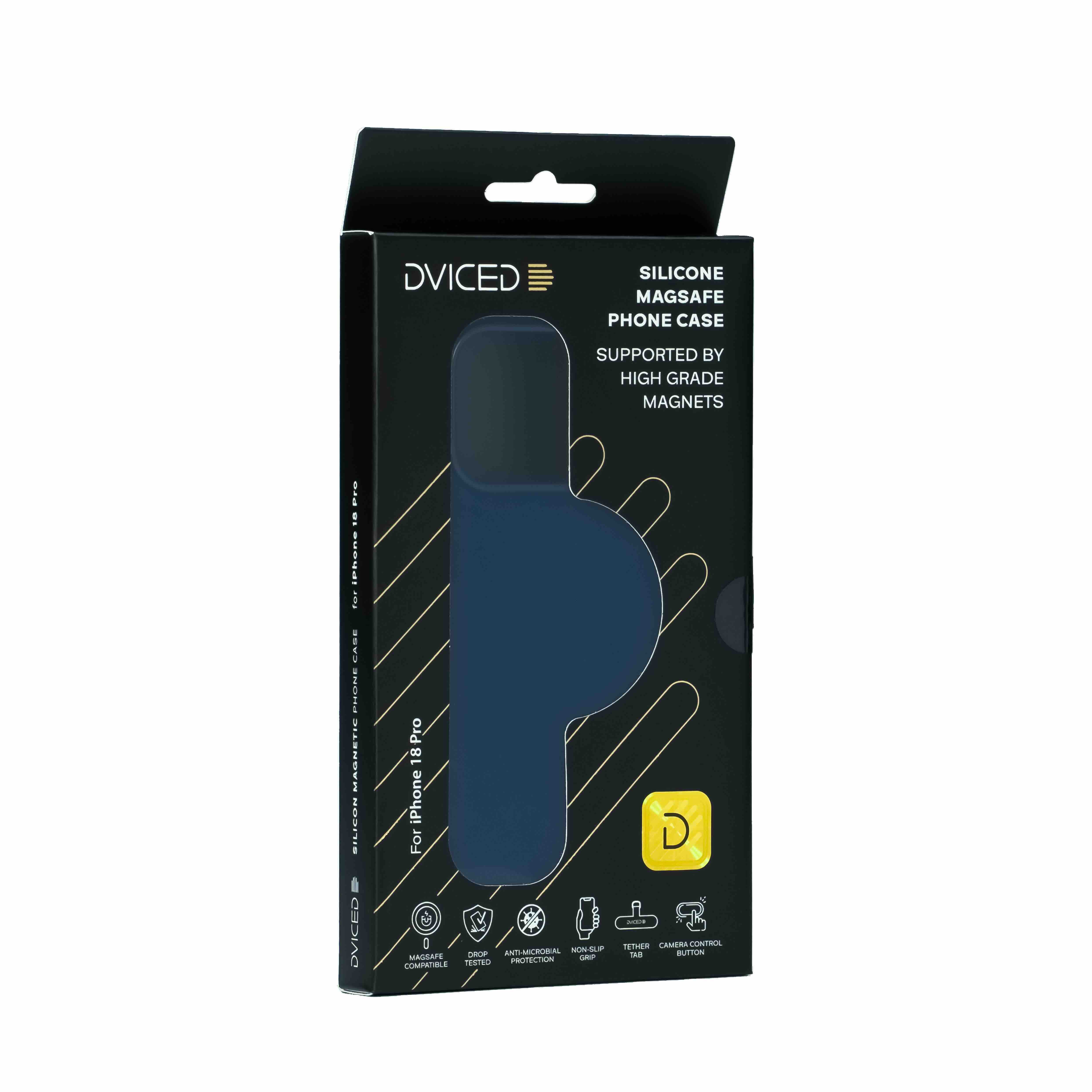 Dviced Silicone MagSafe iPhone 18 Pro case - Blue-1