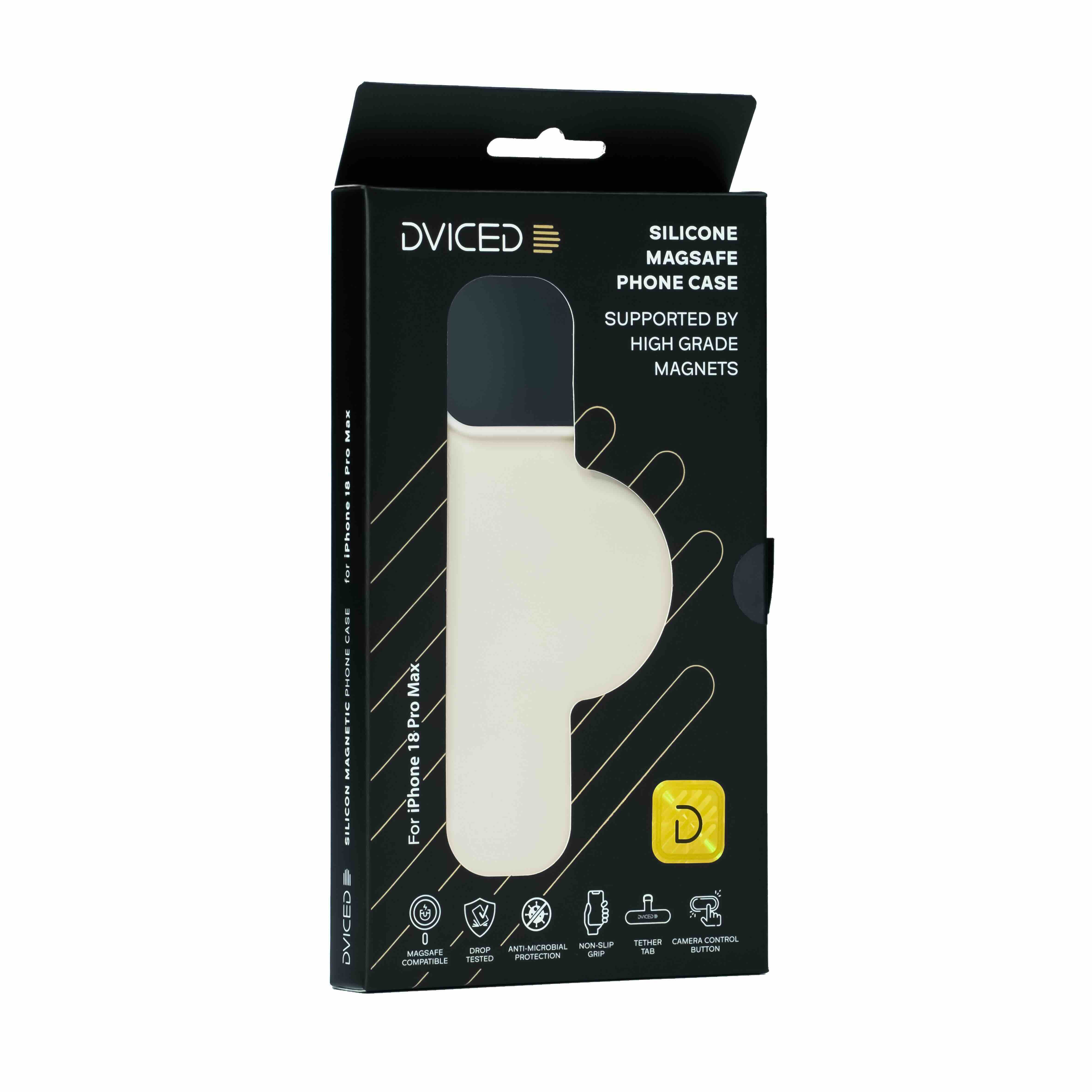 Dviced Silicone MagSafe iPhone 18 Pro Max case - Beige-2