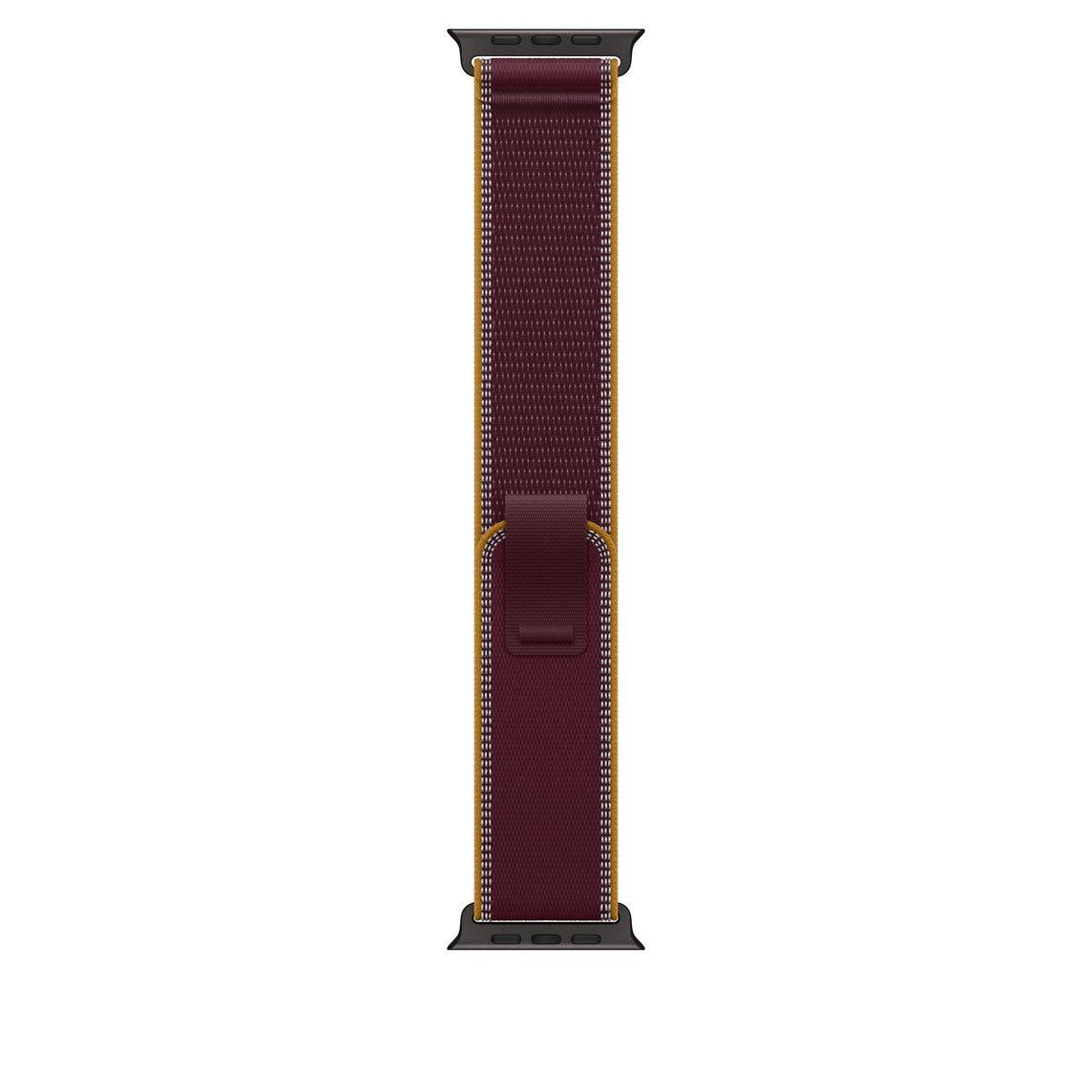 Apple Watch 49mm Titanium Loop: Burgundy Trail Loop - M/L - Black Titanium Finish