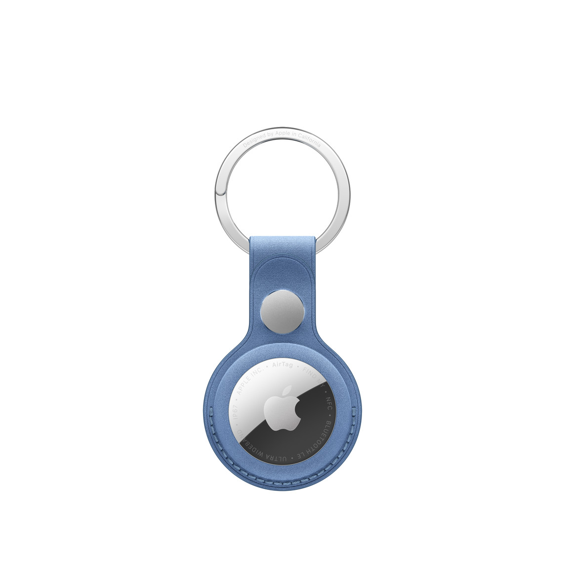 Apple AirTag FineWoven Key Ring – Wildflower Blue-0