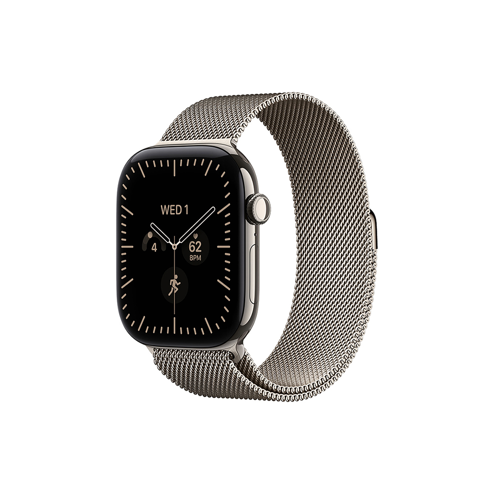 Pametni sat APPLE Watch Series 12 GPS + Cellular 42mm Natural Titanium Case / Natural Milanese Loop