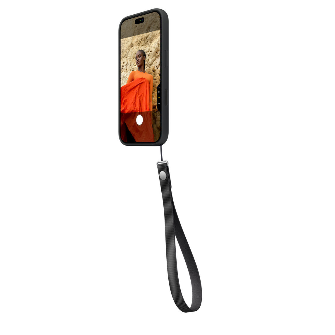 Remen za zapešće APPLE Wrist Strap (reciklirani PET, duljina 391 mm, crna boja) - MKFA4ZM/A-2